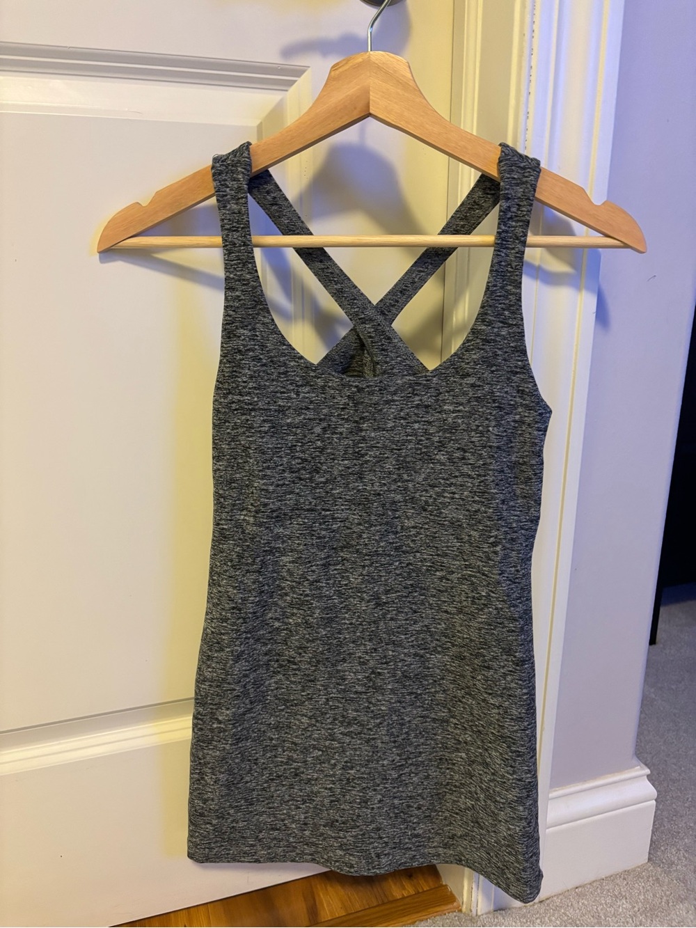 Beyond Yoga Heather Gray Crossback Tank
